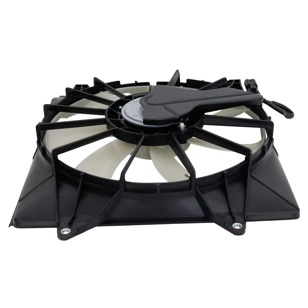 2015-2020 Acura TLX 3.5L A/C Condenser Fan Assembly Driver Side Replacement - Compatible with AC3113116, 386155J2A01, 386165J2A01 | Perfect for Summer Cooling & AC System Repair