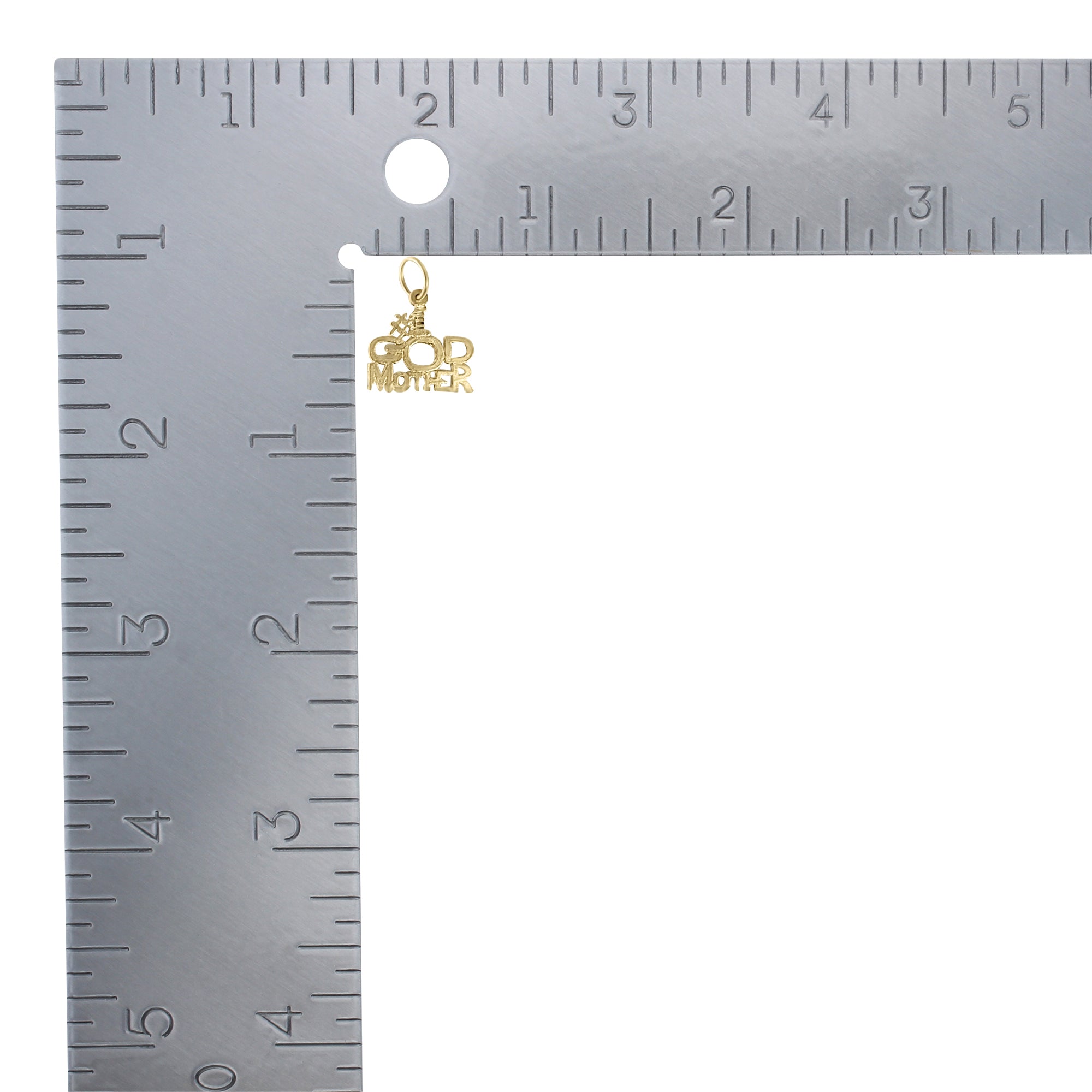 #1 Best Godmother Pendant Necklace with Diamond Cuts - Elegant Jewelry Gift for Baptism, Christening & Special Occasions