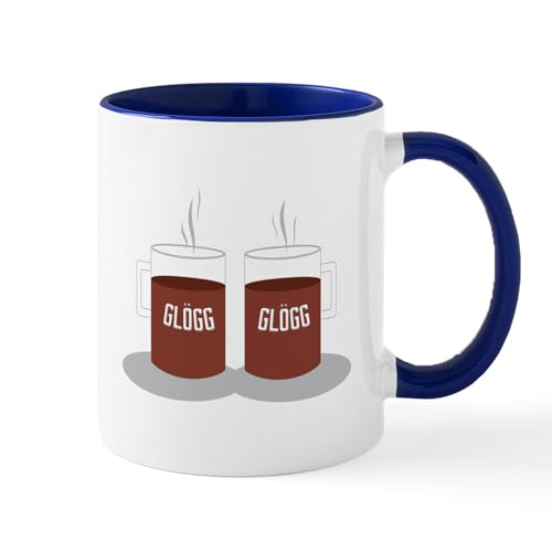 White/Navy Inside - Glogg Wine Mugs
