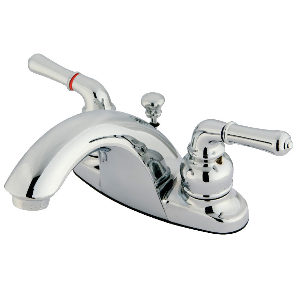 Kingston Brass KB7645NML 4-Inch Centerset Bathroom Faucet - Modern Matte Black Finish for Sink Vanity - Perfect for Bathroom Renovation & Home Upgrade
