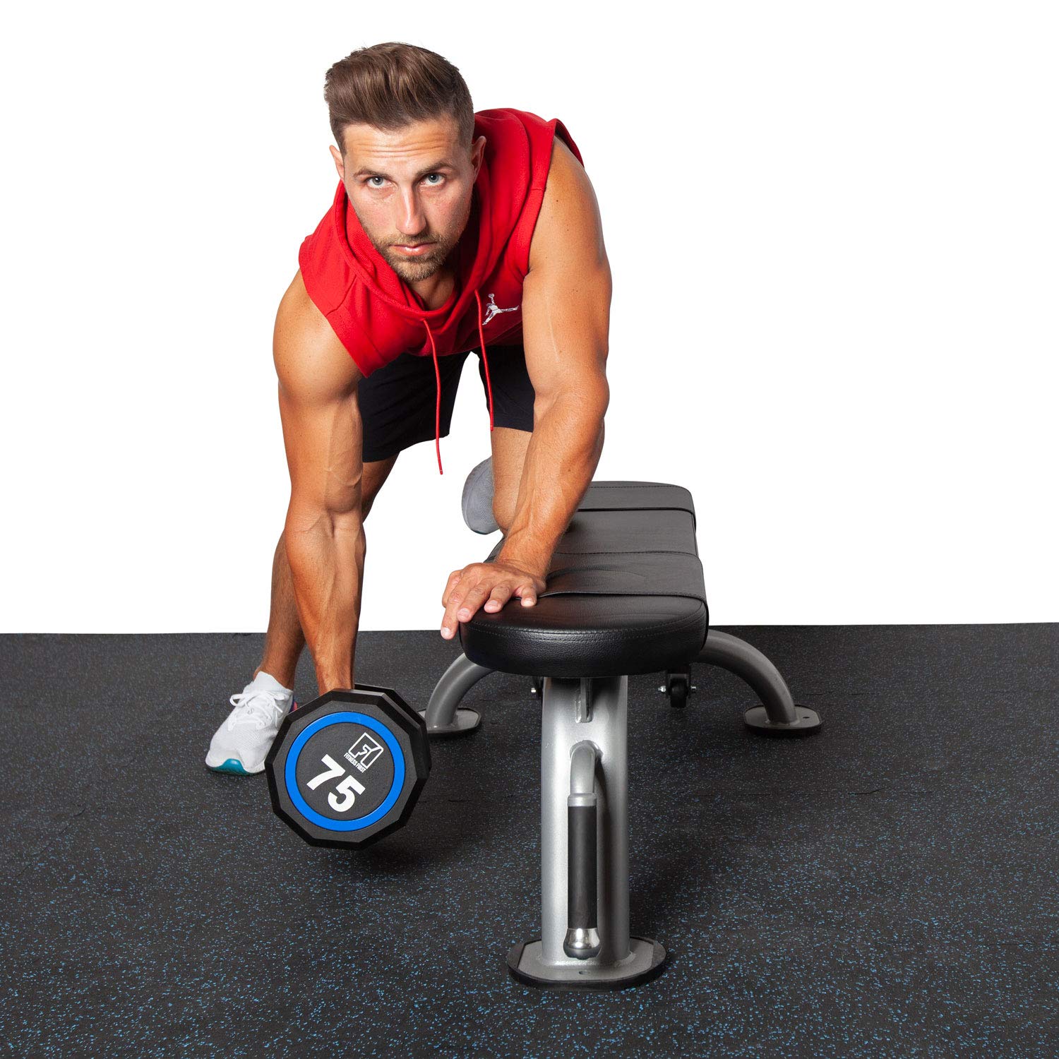 Premium Adjustable Flat Weight Bench for Home Gym - Heavy Duty Workout Bench for Strength Training, Dumbbell Exercises & Full Body Workouts - Perfect for Home Fitness, Garage Gym & Personal Training