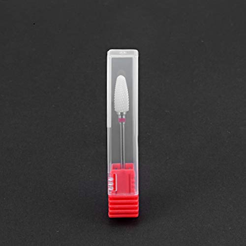 2pcs Professional Ceramic Nail Drill Bits 3/32 Inch (Fine Grit) - Manicure & Pedicure Tools for Salon & Home Use - Perfect for Nail Art, Acrylics & Gel Polish Removal