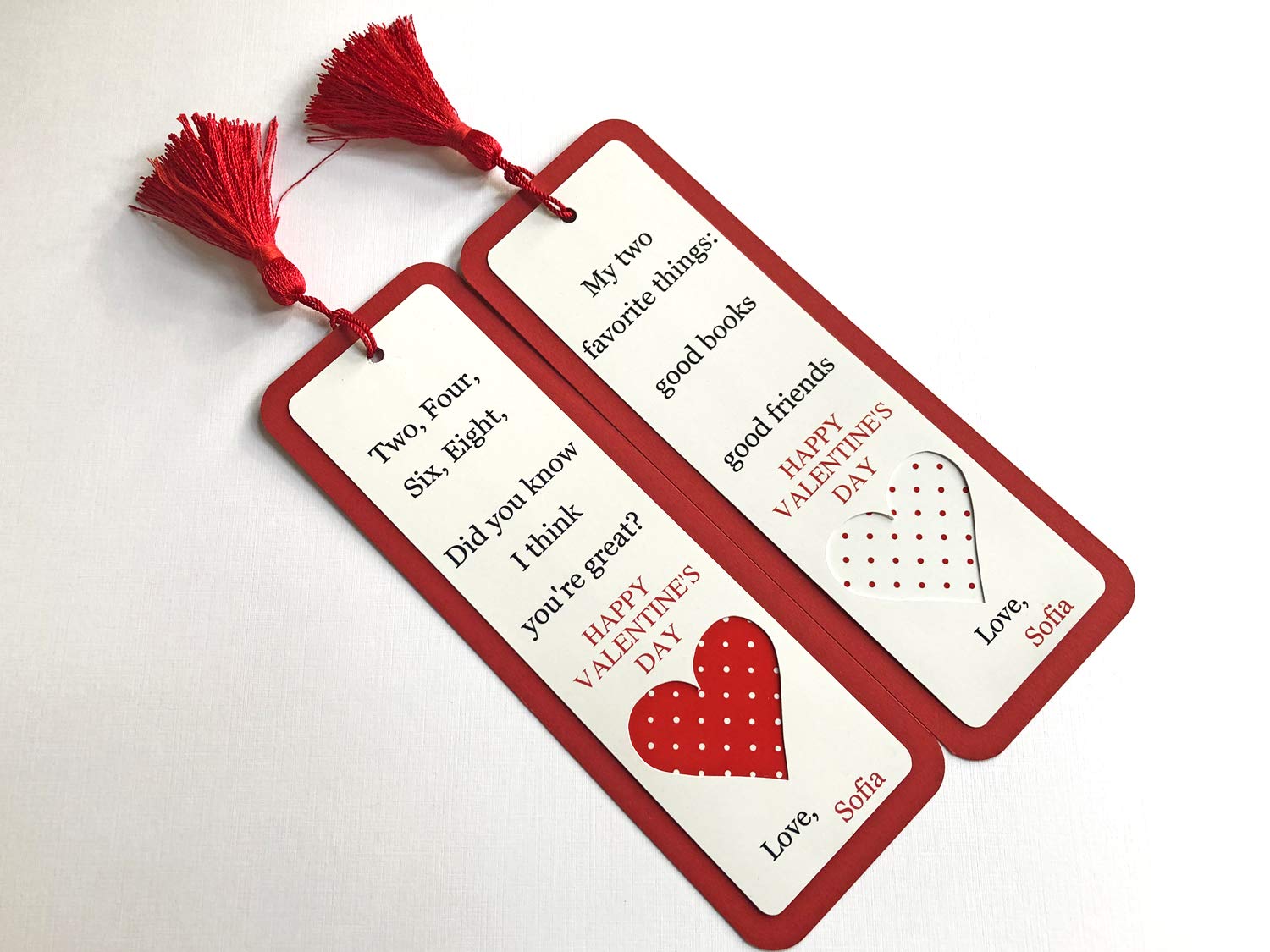 Romantic Valentine's Day Bookmark Set - Heart-Shaped Reading Accessories for Couples, Book Lovers & Gift Ideas - Perfect for Date Night, Anniversary & Romantic Gifts