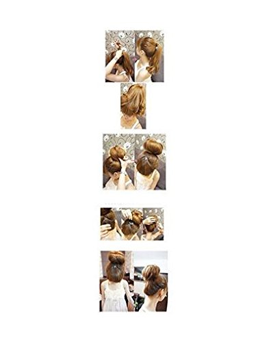 Professional Hair Donut Bun Maker - Hot Wig Hair Ring Styler for Women & Girls | Light Coffee | Perfect for Updos, Chignons, Bridal Hairstyles & Everyday Elegance