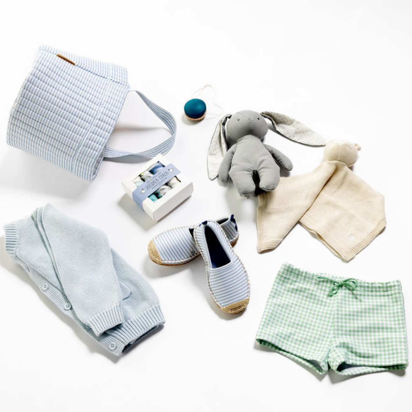 Minnow x Sea Star Unisex Kids' Powder Blue Striped Beachcomber Espadrilles - Perfect for Beach Vacations, Summer Outings & Casual Family Walks