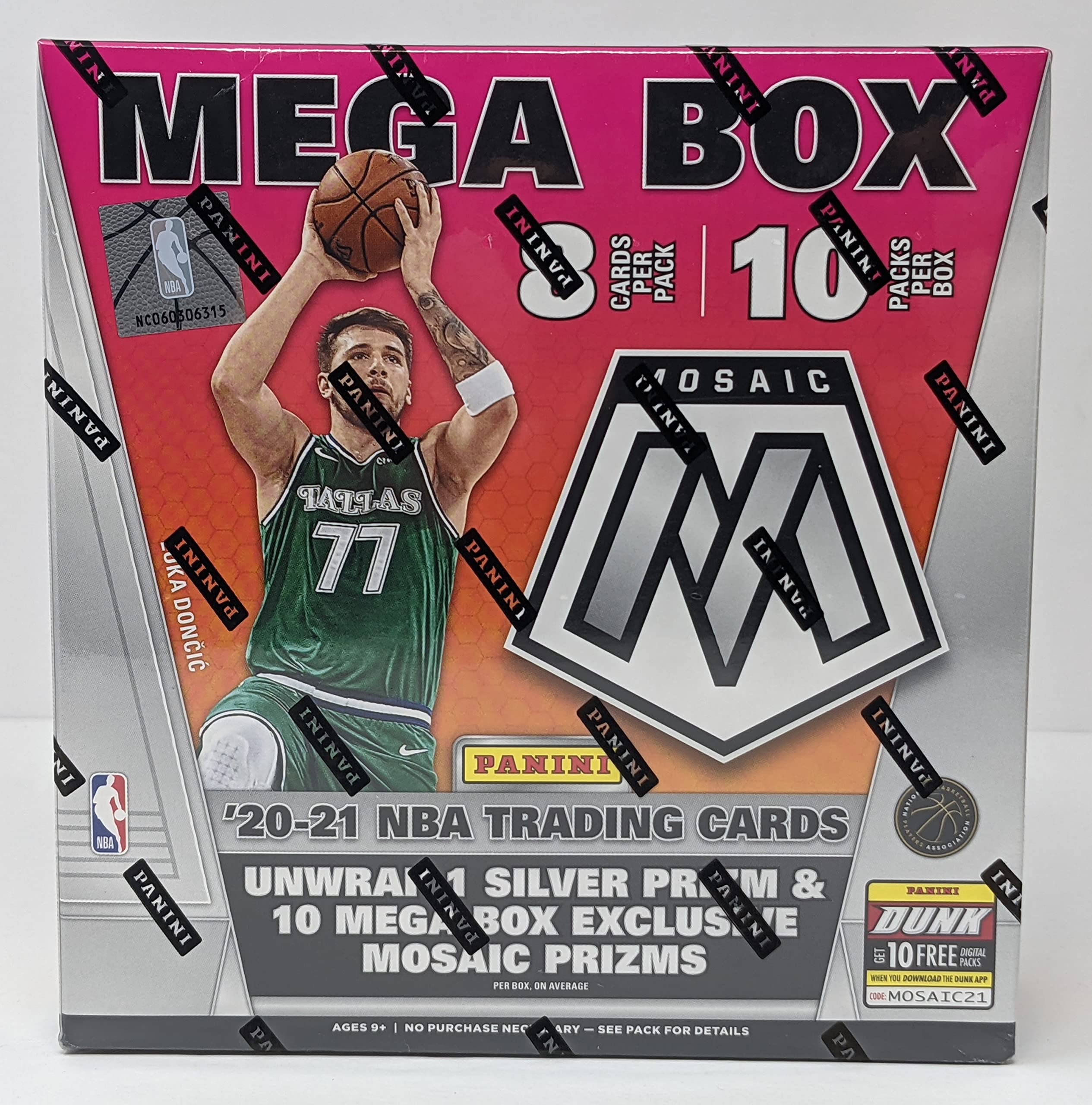 2020-21 Panini Mosaic NBA Basketball Mega Box - 80 Trading Cards Collection | Perfect for Basketball Fans, Collectors & Fantasy Sports Enthusiasts