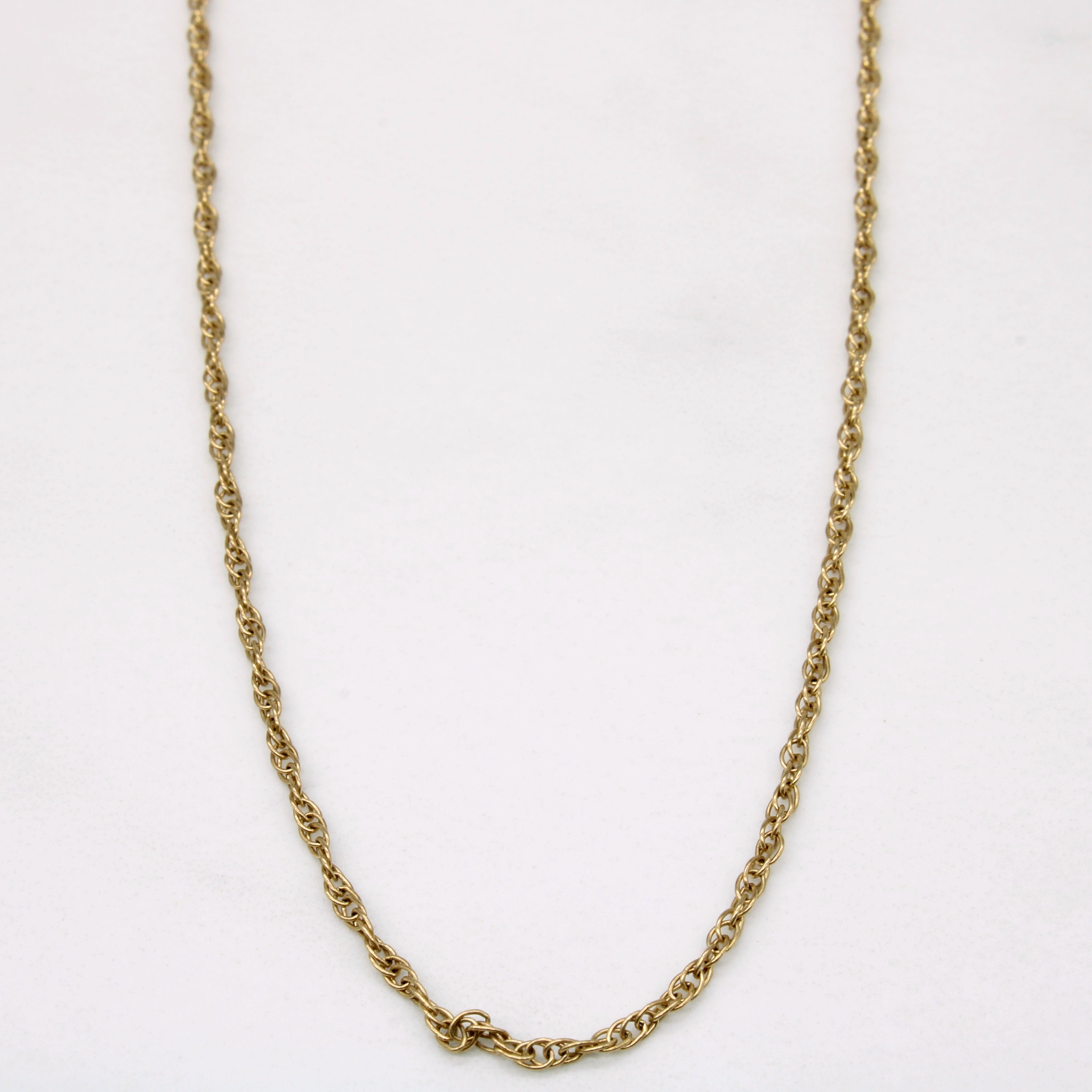 10K Yellow Gold Rope Chain Necklace 18 Inches - Durable & Stylish Jewelry for Men & Women - Perfect for Everyday Wear, Gifts & Special Occasions