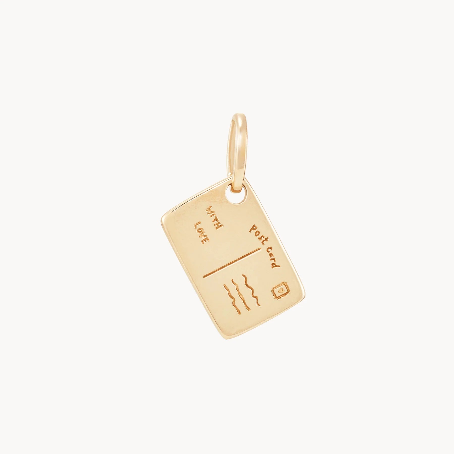 10K Yellow Gold Calgary Postcard & Chain Bundle with Brilliant Diamond - Perfect for Gifts, Souvenirs & Travel Keepsakes