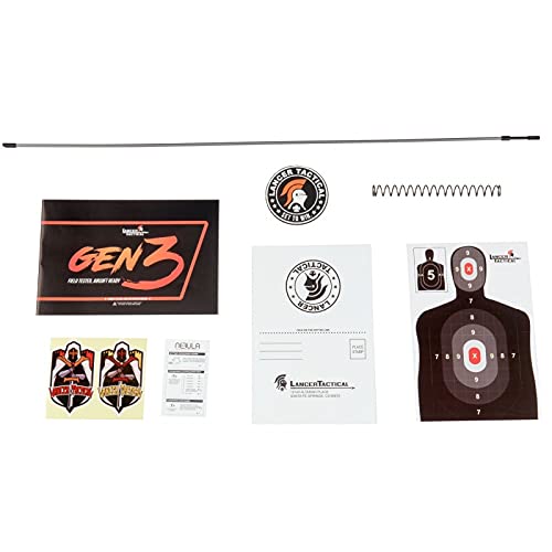 Lancer Tactical Gen 3 M4 SD Airsoft AEG Rifle - Nylon Polymer Body, Programmable Fast Trigger & MOSFET System for Competitive Airsoft Battles and Tactical Training
