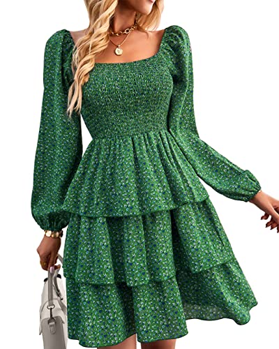 Floral Green Blue
