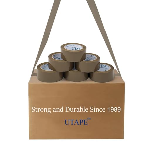 6 Rolls Heavy Duty Brown Packing Tape for Shipping - 2