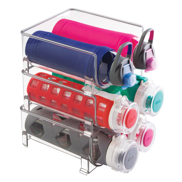 FRIDGE BINZ Stackable Wine & Bottle Organizer - Space-Saving Refrigerator Storage for Wine, Beer, and Beverage Bottles - Perfect for Kitchen, Bar, and Party Use