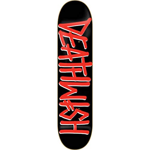 Deathwish Skateboards Deathspray Black/Red Skateboard Deck - 8