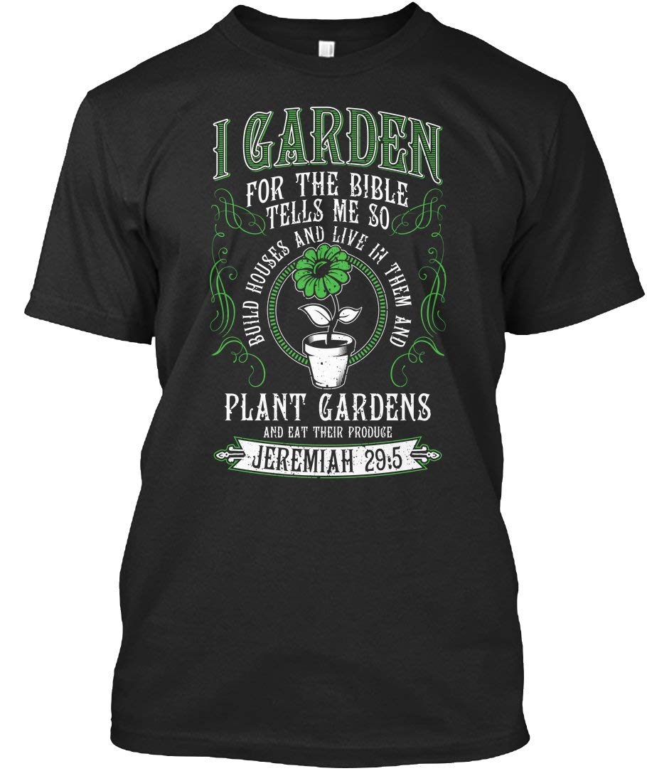Bible Verse Gardening T-Shirt for Men & Women - Christian Garden Enthusiast Apparel - Perfect for Church, Gardening Clubs & Outdoor Activities