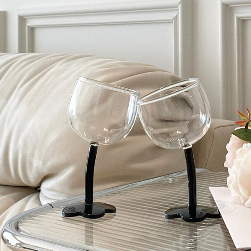 Elegant Petal Bender Cocktail Wine Glass Set - Unique Fluted Design for Champagne, Cocktails & Wine - Perfect for Weddings, Parties & Home Entertaining