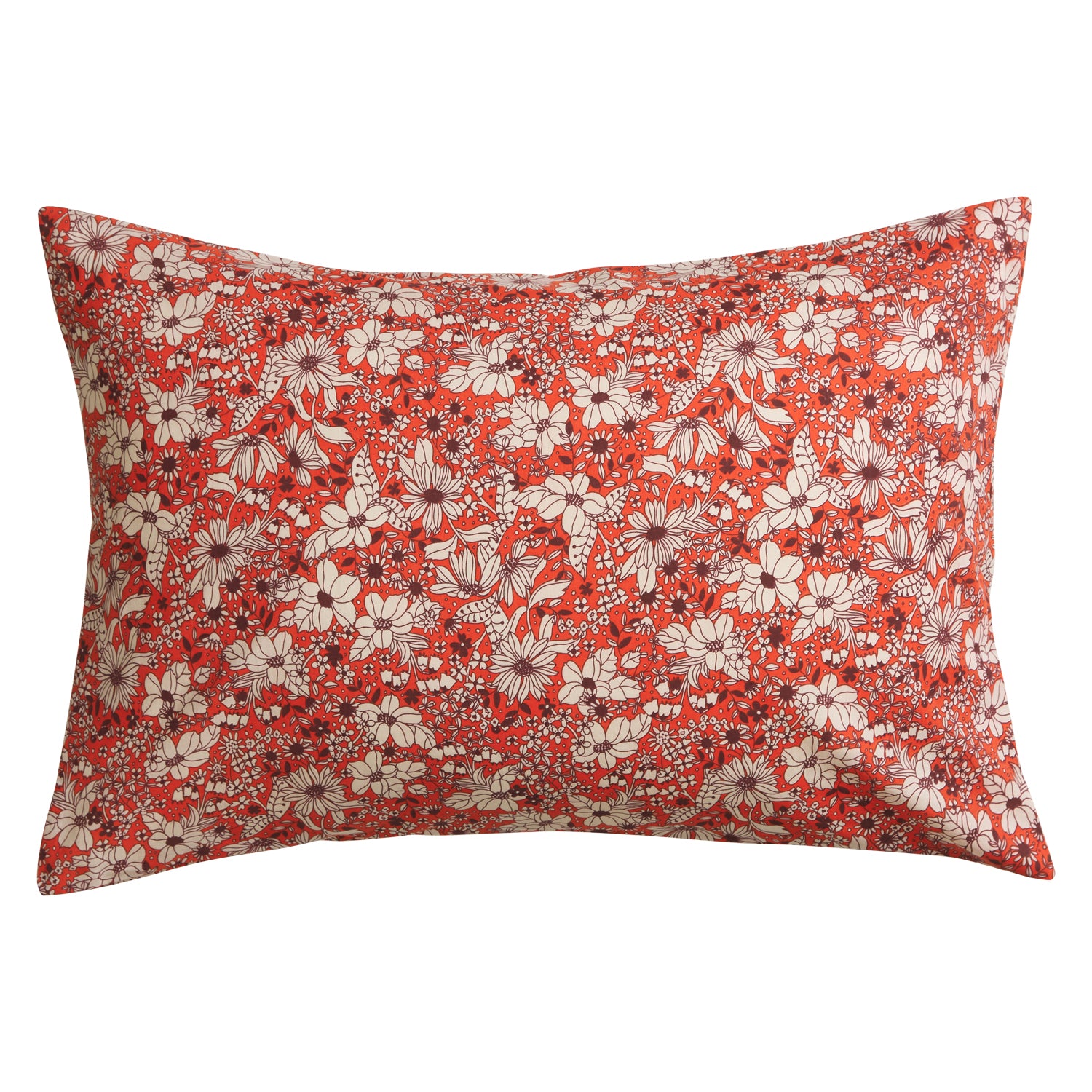 Evette 100% Cotton Pillowcase Set - Soft & Breathable Bedding for a Comfortable Sleep - Perfect for Home, Hotel, and Travel Use (Scarlet)