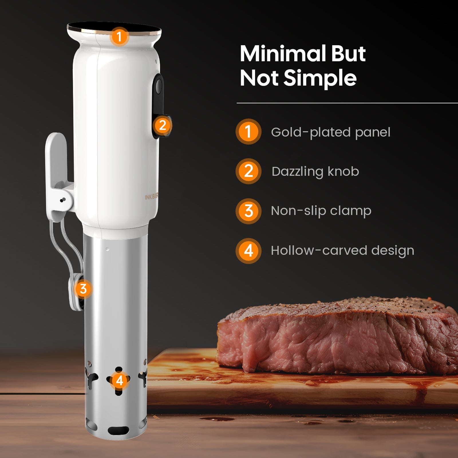 ISV 101W WiFi Sous Vide Cooker - Smart Precision Immersion Circulator for Perfect Steaks, Chicken & Seafood | Ideal for Home Chefs & Restaurant Use