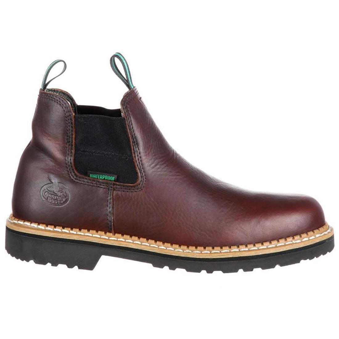 Georgia Giant High Romeo Waterproof Steel Toe Work Boots - Durable Safety Shoes for Construction, Warehouse & Outdoor Work
