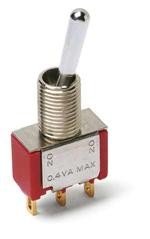 7401P4YAV2BE Miniature Toggle Switch - ON/Off SPDT 2A 125V AC - Perfect for Electronics, DIY Projects & Industrial Control Panels