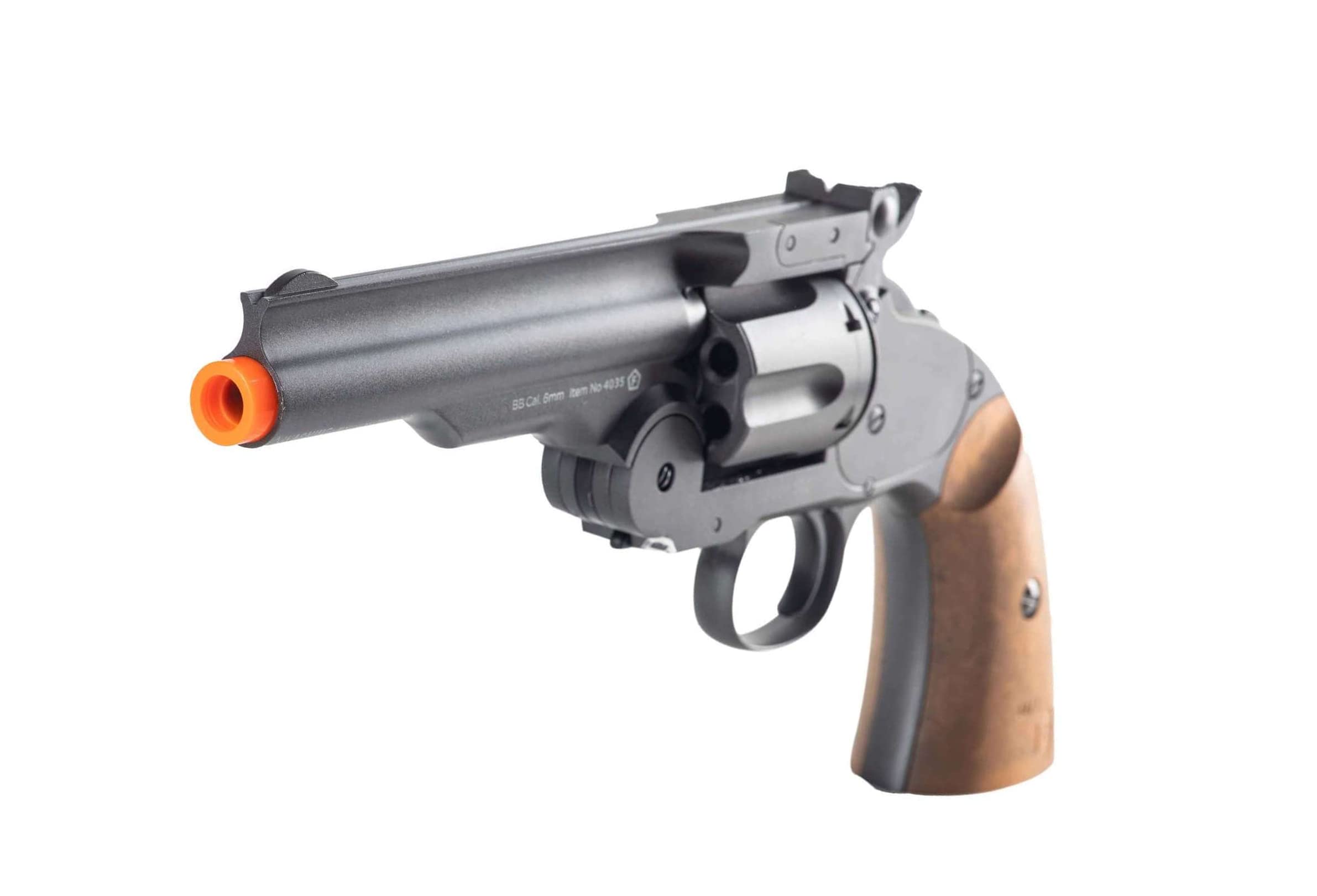 Schofield BB Gun Airsoft Revolver Replica - CO2 Powered Air Gun for Adults | 6-Shot Capacity | Outdoor Target Practice & Backyard Shooting Fun