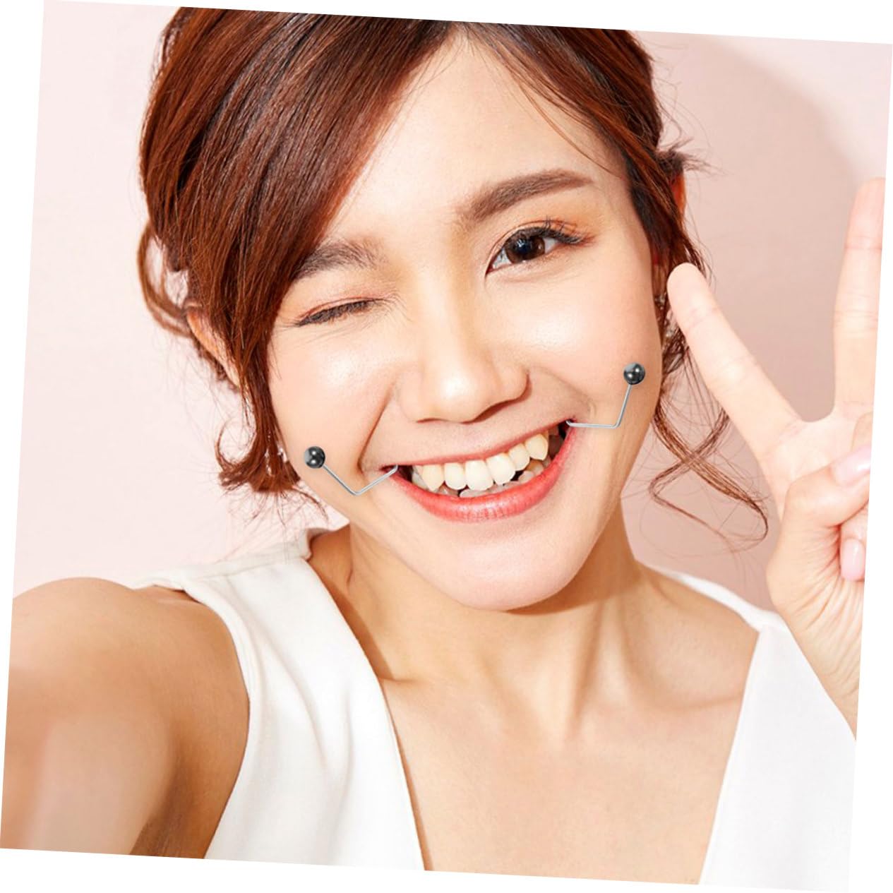 Metal Dimple Trainer for Cheeks - Facial Exerciser & Dimple Maker Set - Tone Facial Muscles for Natural Dimples - Perfect for Beauty Routine & Self-Care