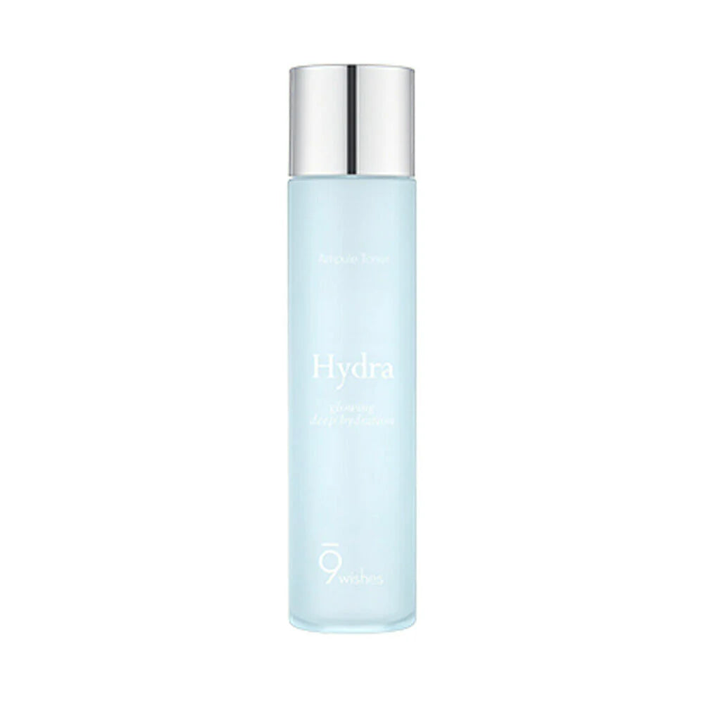 9wishes Hydra Ampule Toner 150ml - Korean Hydrating Facial Toner for Dry & Sensitive Skin | Daily Moisturizing & Soothing Skincare Routine