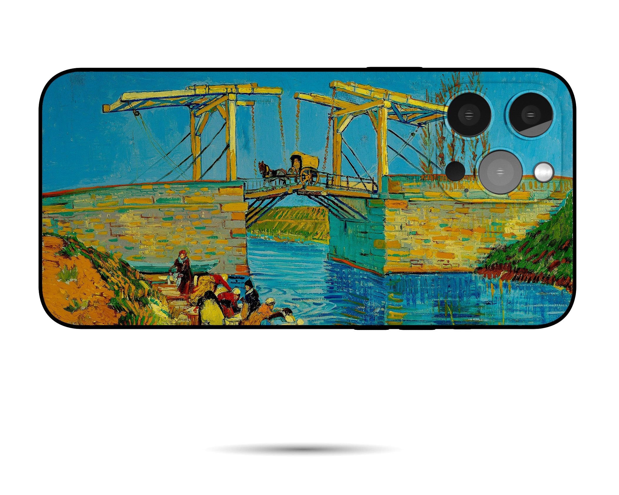 Van Gogh The Langlois Bridge at Arles iPhone Case - Artistic Phone Cover for iPhone 13 & 8 Plus - Impressionist Painting Design - Perfect for Art Lovers & Museum Enthusiasts