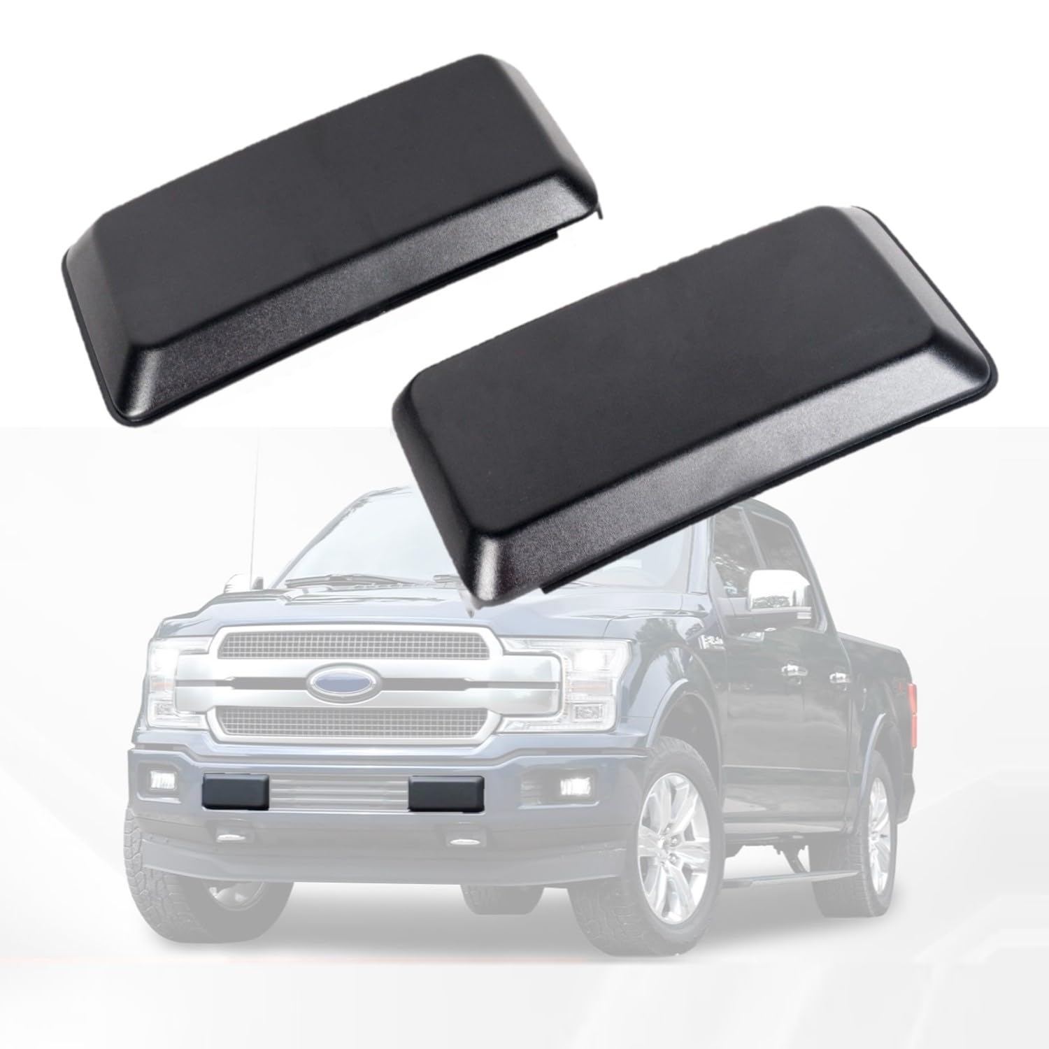 2018-2020 Ford F-150 F150 Front Bumper Guard Set - Textured Black Bumper Pads & Covers for Driver & Passenger Side | Durable Protection Against Scratches & Dents | Perfect for Off-Roading, Parking & Daily Driving