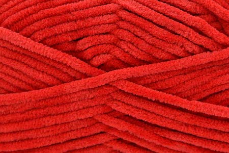 Universal Yarn Bella Chenille 117 Apple Red - Soft Chunky Knitting Yarn for Scarves, Blankets & Home Decor | Premium Acrylic Blend for Cozy DIY Projects