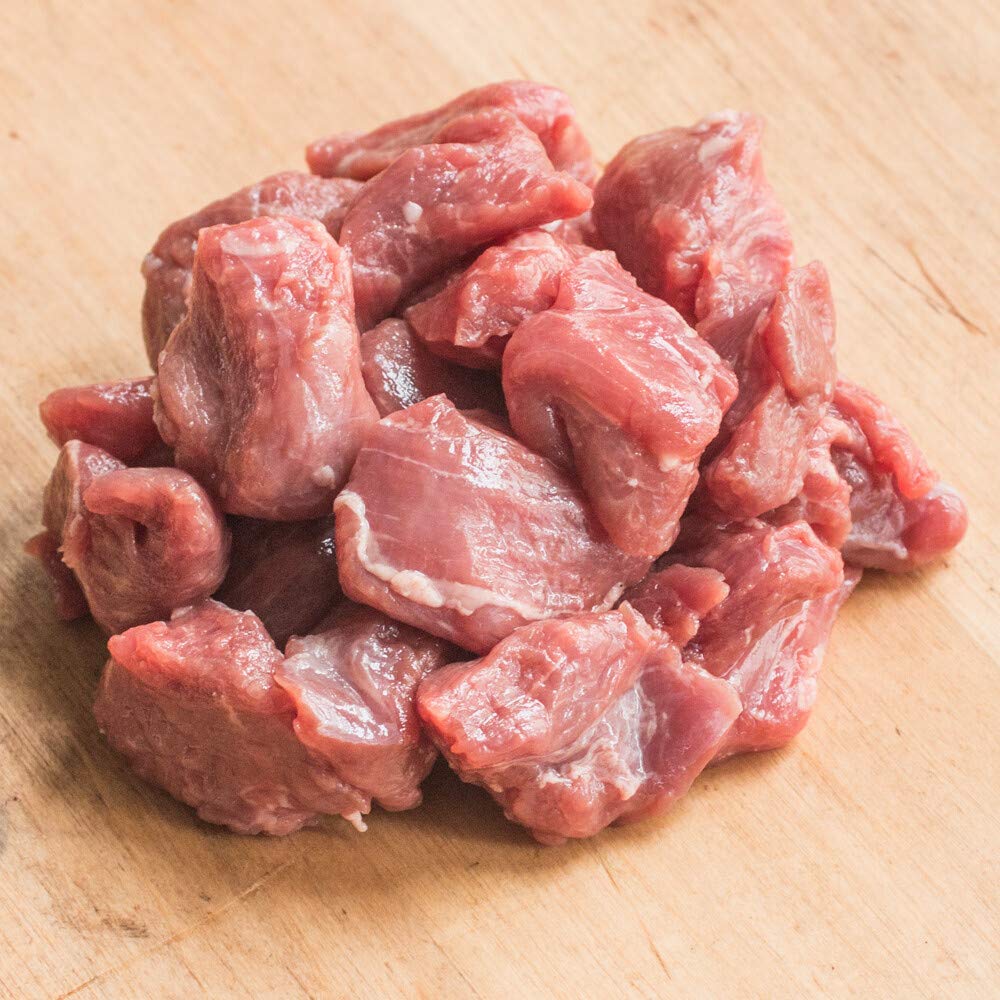 Fresh Halal Lamb Cubes 4lb - Hand Slaughtered ZABIHA Certified - Perfect for Grilling, Stews & Middle Eastern Recipes