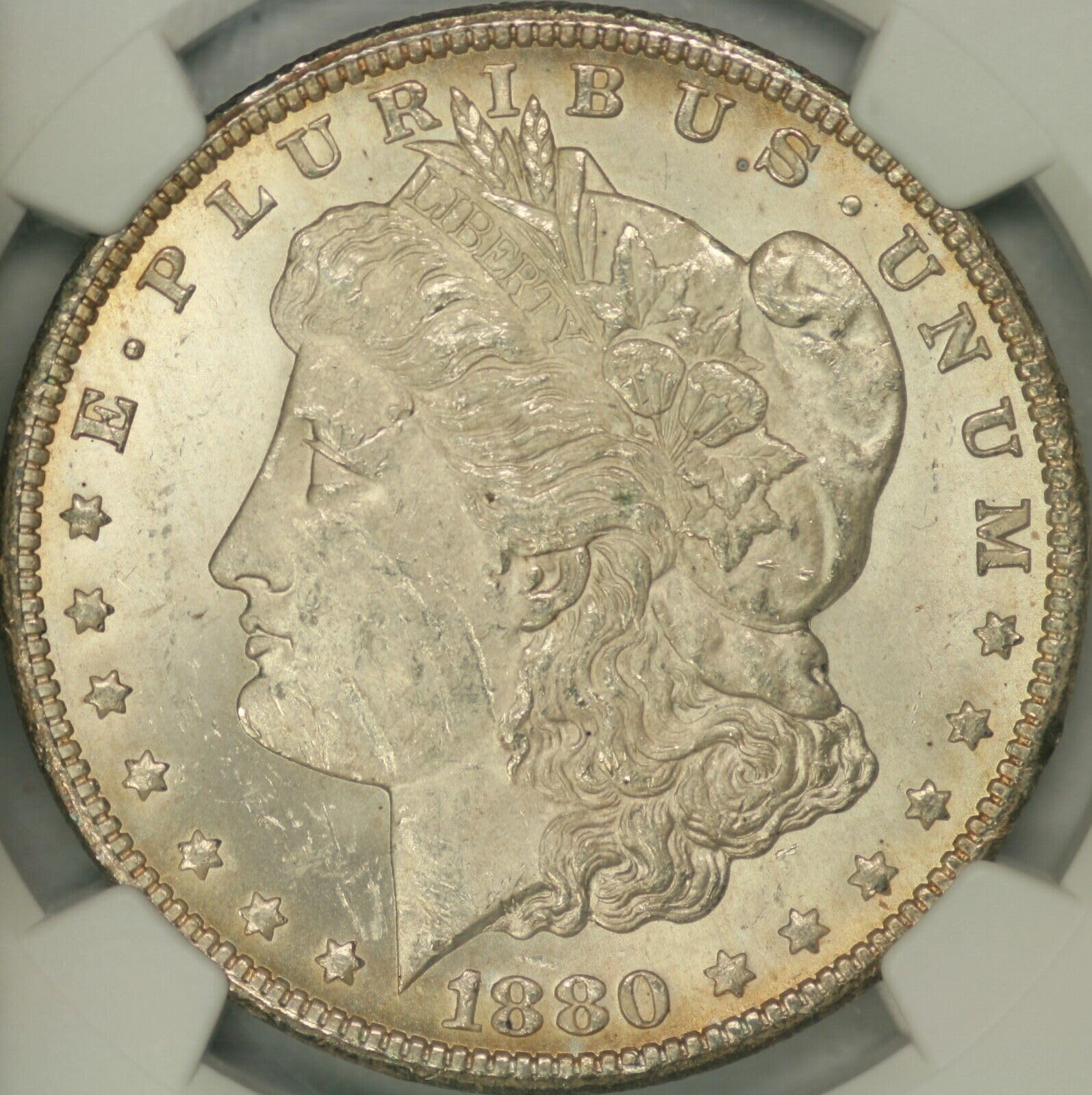 1880/79-CC Reverse of 78 Morgan Silver Dollar $1 Coin - NGC MS62 Certified - VAM-4 Variety - Rare Collectible Coin for Investment & Display