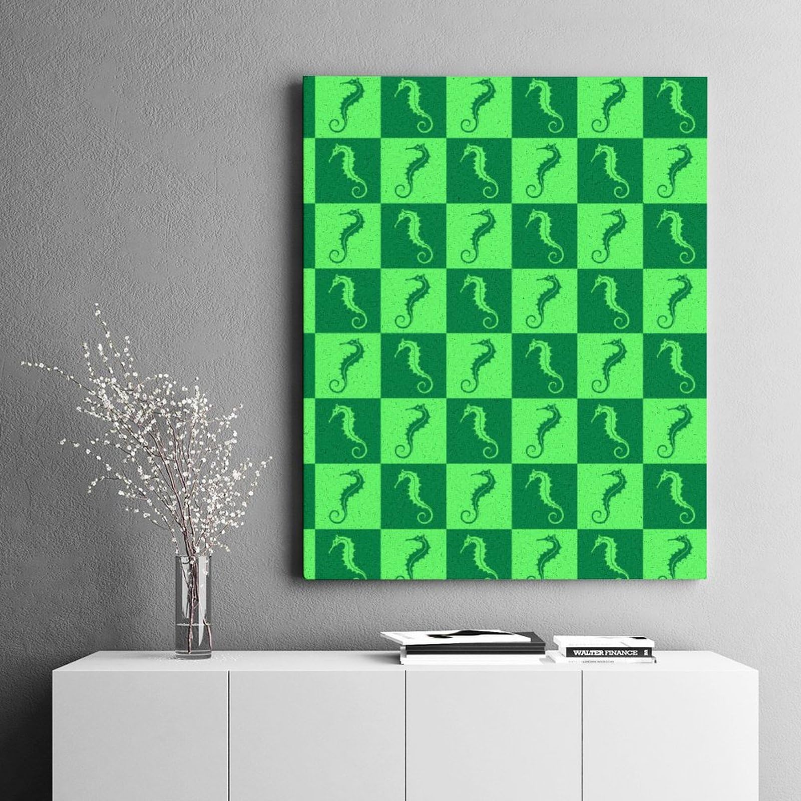 Custom Seahorse Paint by Numbers Kit for Adults - Personalized Digital Oil Painting with Frame - Creative Gift for Home Decor, Stress Relief & Art Therapy