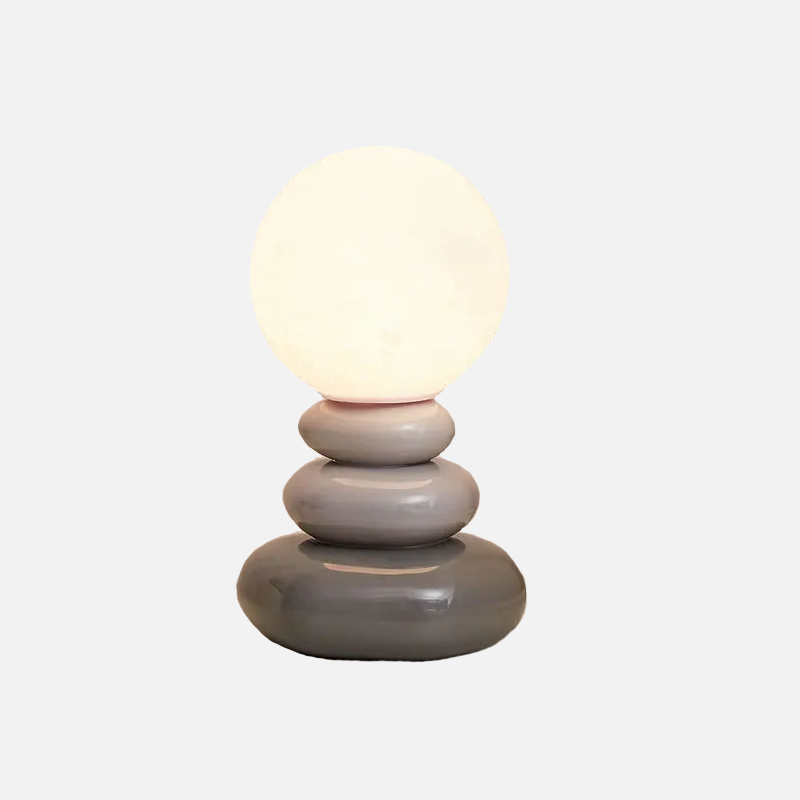Elegant Egg Moon Ceramic Table Lamp - Modern Nightstand & Bedside Lighting for Bedroom, Living Room, and Office Decor