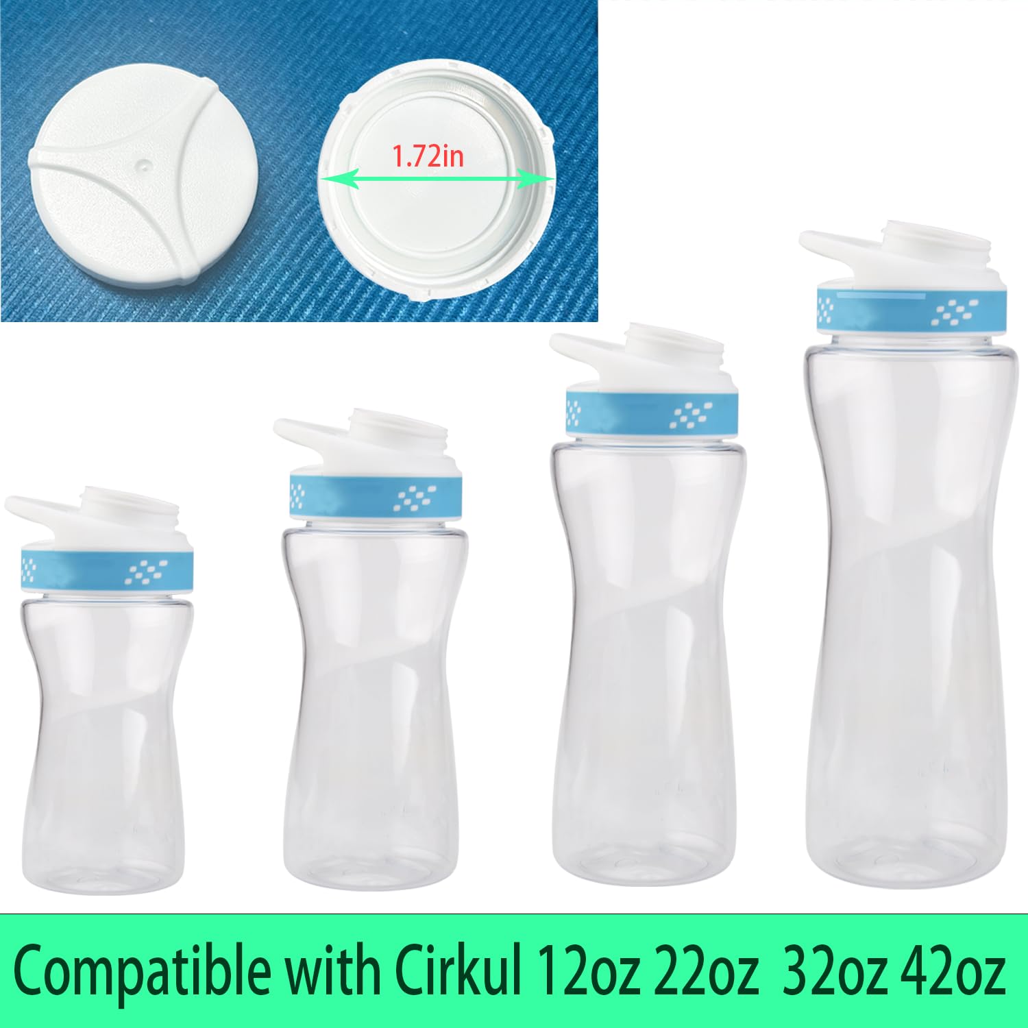 ziHenryDa Water Bottle Lid Replacement - Compatible with Cirkul Bottle Adapter, Leak-Proof Drinking Cap for Cirkul Water Bottles | Perfect for Gym, Hiking, Travel & Everyday Hydration
