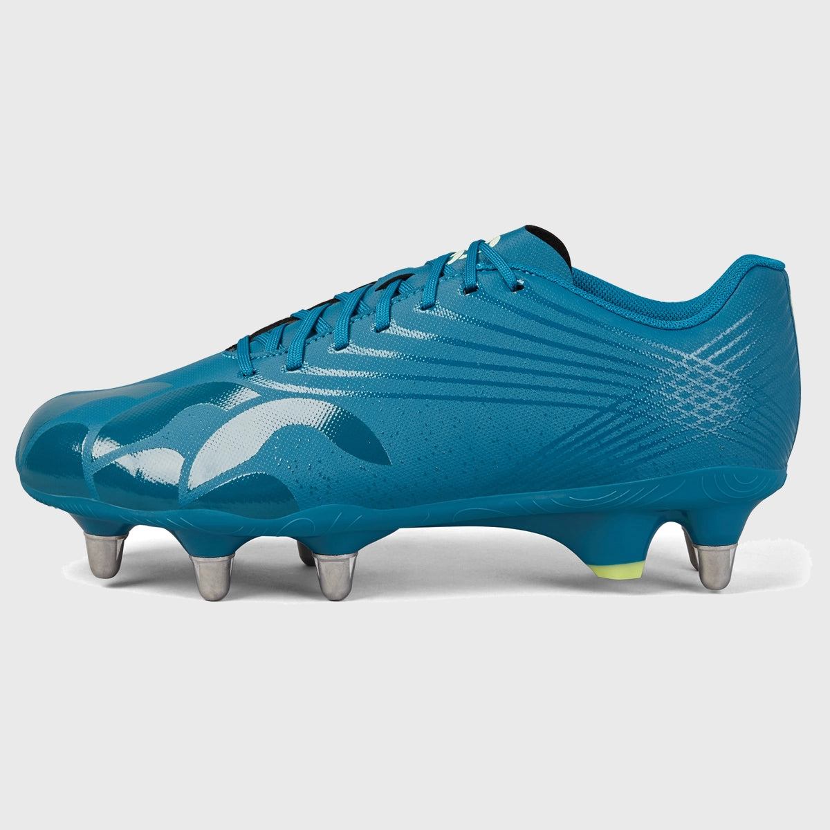 Canterbury Stampede Groundbreak Team SG Rugby Boots - Men's Rugby Cleats for Firm Ground, Lightweight & Durable with Anti-Clog Sole - Perfect for Rugby Matches, Training & Outdoor Sports (Lagoon Blue)