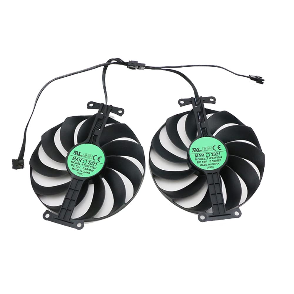 ASUS RTX 3060 Ti RTX 3070 Dual Graphics Card Cooling Fan Replacement - Quiet Cooler Fan for Gaming PC, Video Editing & Cryptocurrency Mining
