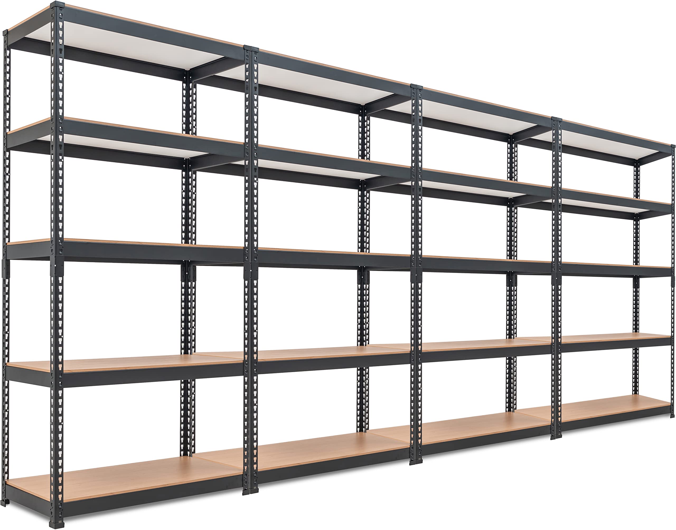 5-Tier Heavy Duty Metal Storage Shelves - Adjustable Boltless Garage Shelving Unit (35.9
