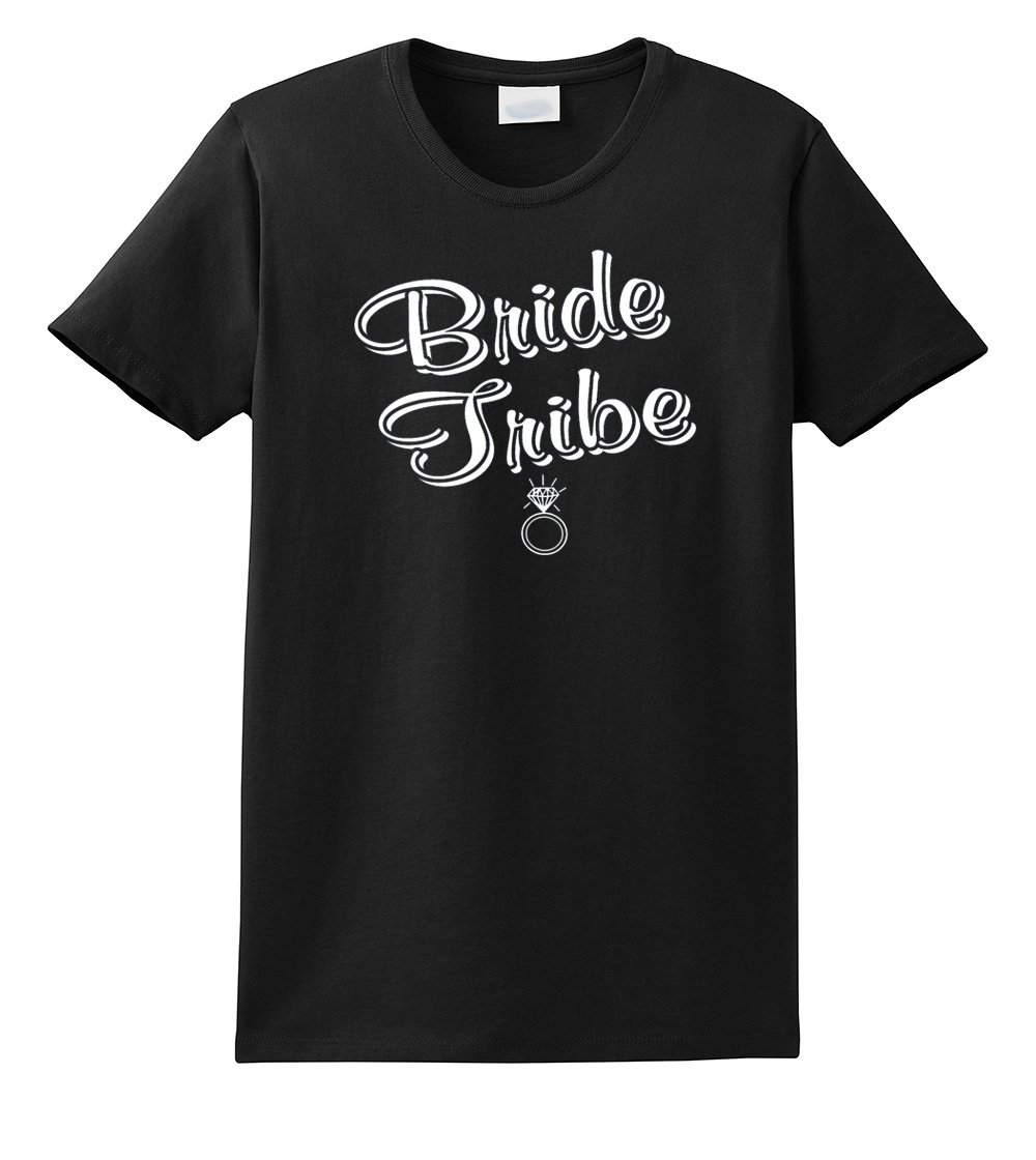 Bachelorette Party T-Shirt for Bride Tribe - Short Sleeve Wedding Ring Design - Black XXXL - Perfect for Bridal Showers, Girls Trips & Bachelorette Weekends