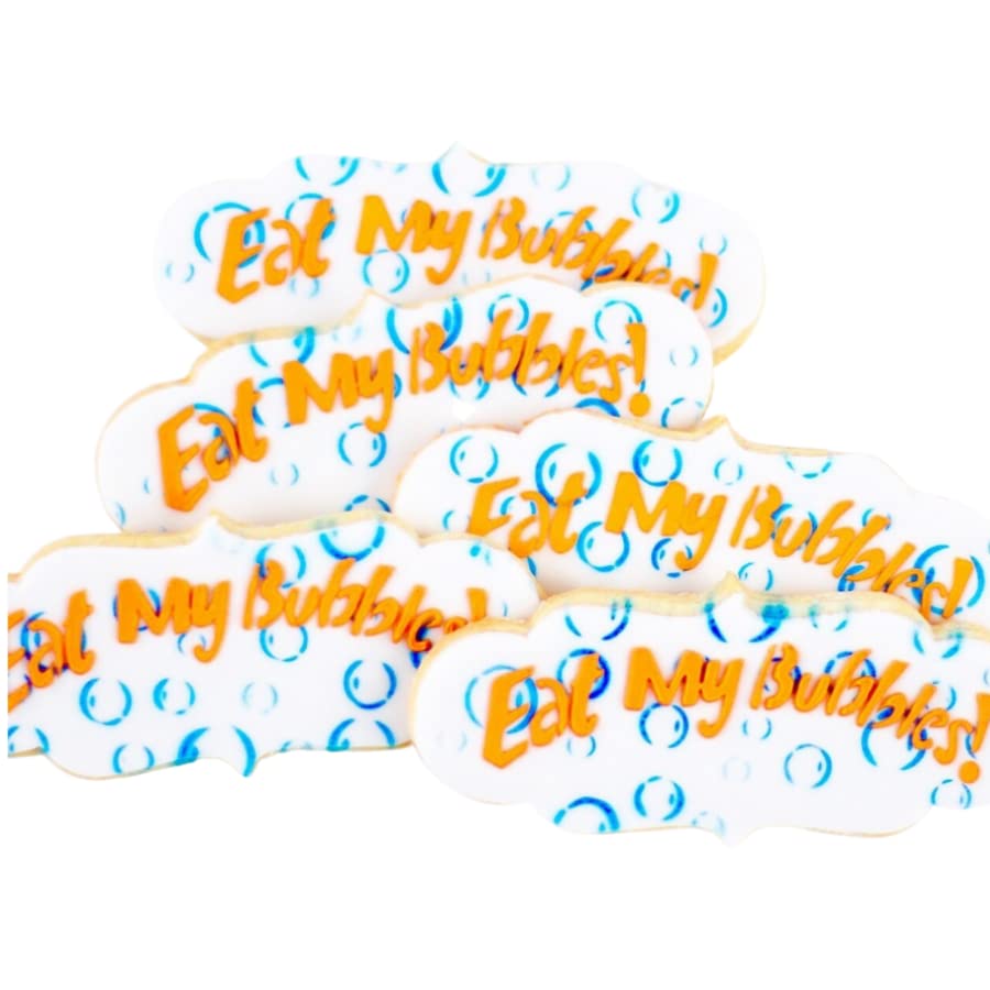6-Pack Eat My Bubbles Swim Cookies - Fun Pool Party Favors for Birthday, Graduation & Sports Lovers | Unique Aquatic-Themed Gifts for Swimmers & Water Enthusiasts