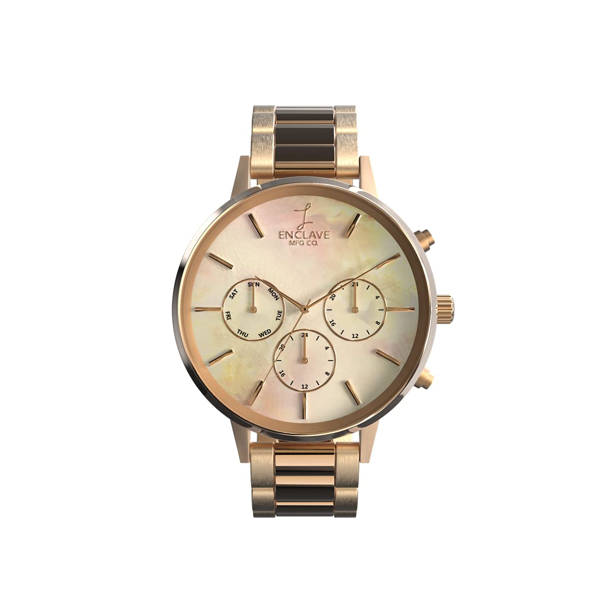 Enclave Moira Analog Chronograph Women's Stainless Steel Watch - Elegant Dress Watch for Business, Party & Everyday Wear