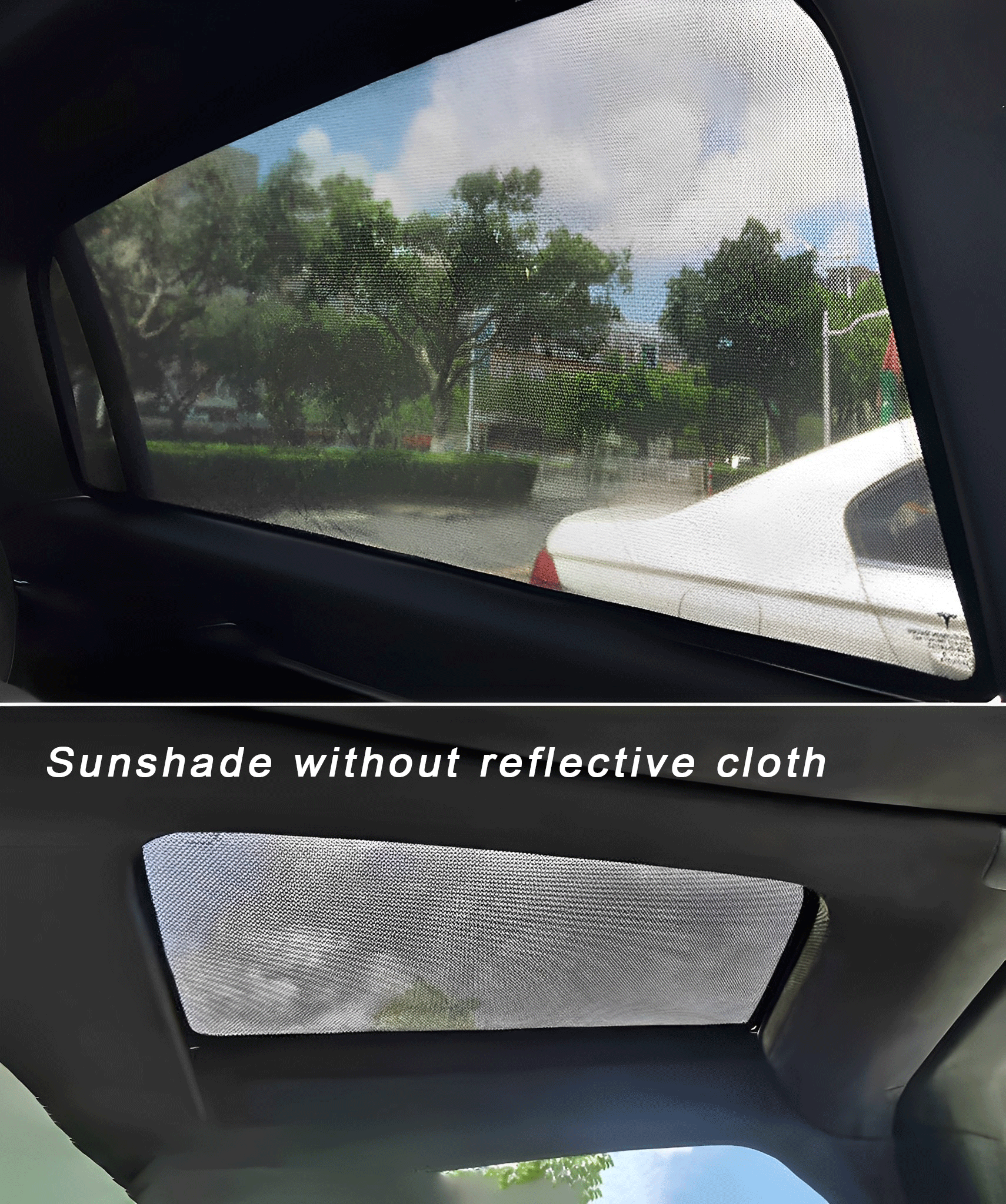 Tesla Model X Sunshade Roof Cover for Pre-Refresh & Newer Models (2016-2025) - UV Protection & Heat Reduction for Summer Driving & Parking