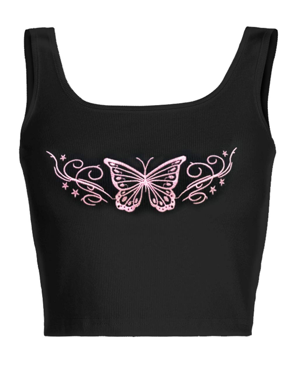 FAIMILORY Women's Embroidered Crop Tops - Short Sleeve Summer Blouses for Casual Wear, Beach Outfits & Street Style Fashion | Breathable & Comfortable Basic Tees