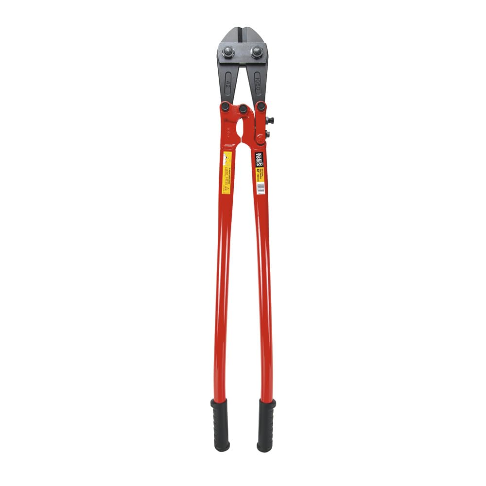 Klein Tools 63342 42-Inch Heavy Duty Bolt Cutter with Steel Handle - Ideal for Electrical Work, Construction & Industrial Cutting Applications