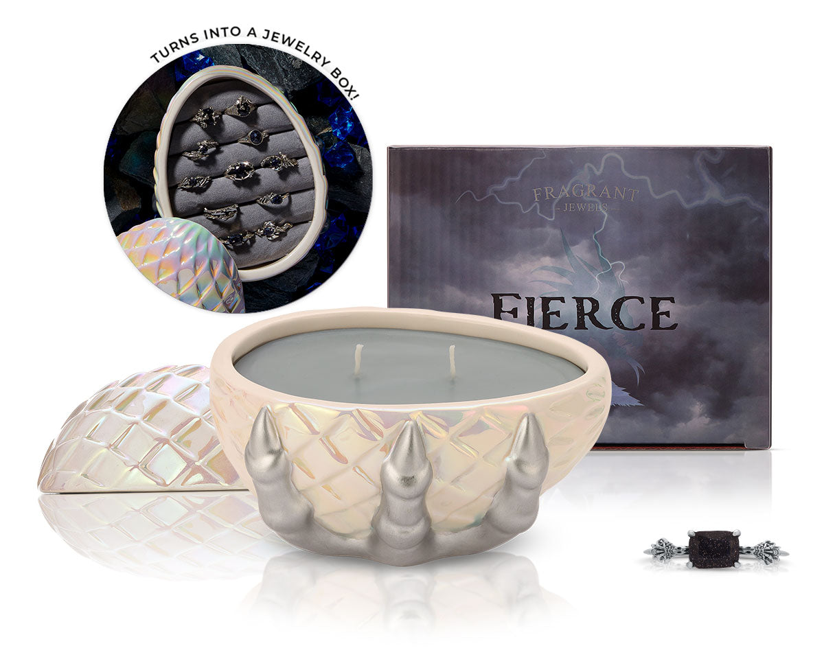 Fierce Dragon Candle Jewelry Box - Handmade Decorative Gift for Women, Perfect for Home Decor, Wedding Favors, and Birthday Presents