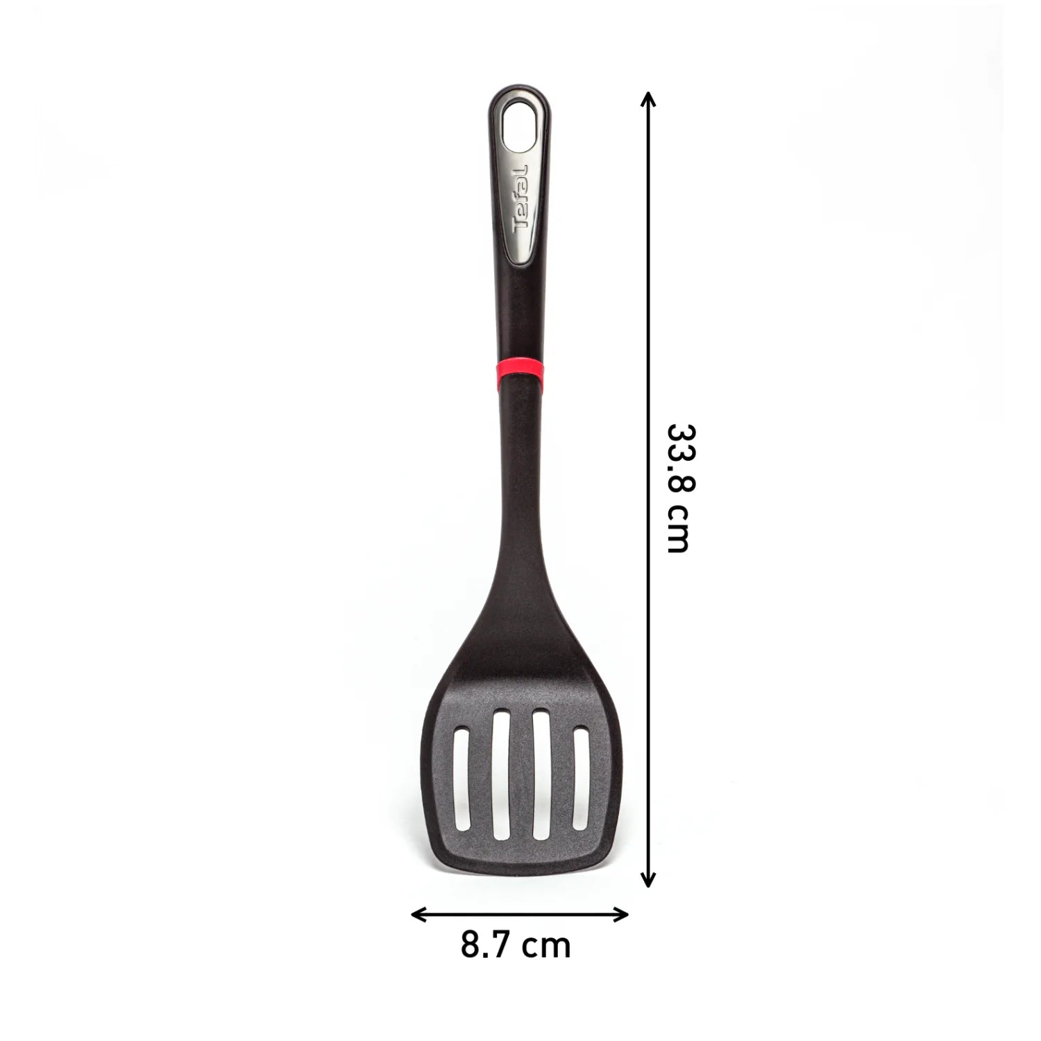 Tefal Ingenio Nylon Slotted Turner K2060814 - Non-Stick Kitchen Spatula for Flipping Pancakes, Eggs & Burgers - Heat-Resistant Up to 220°C - Perfect for Cooking, Baking & Grilling
