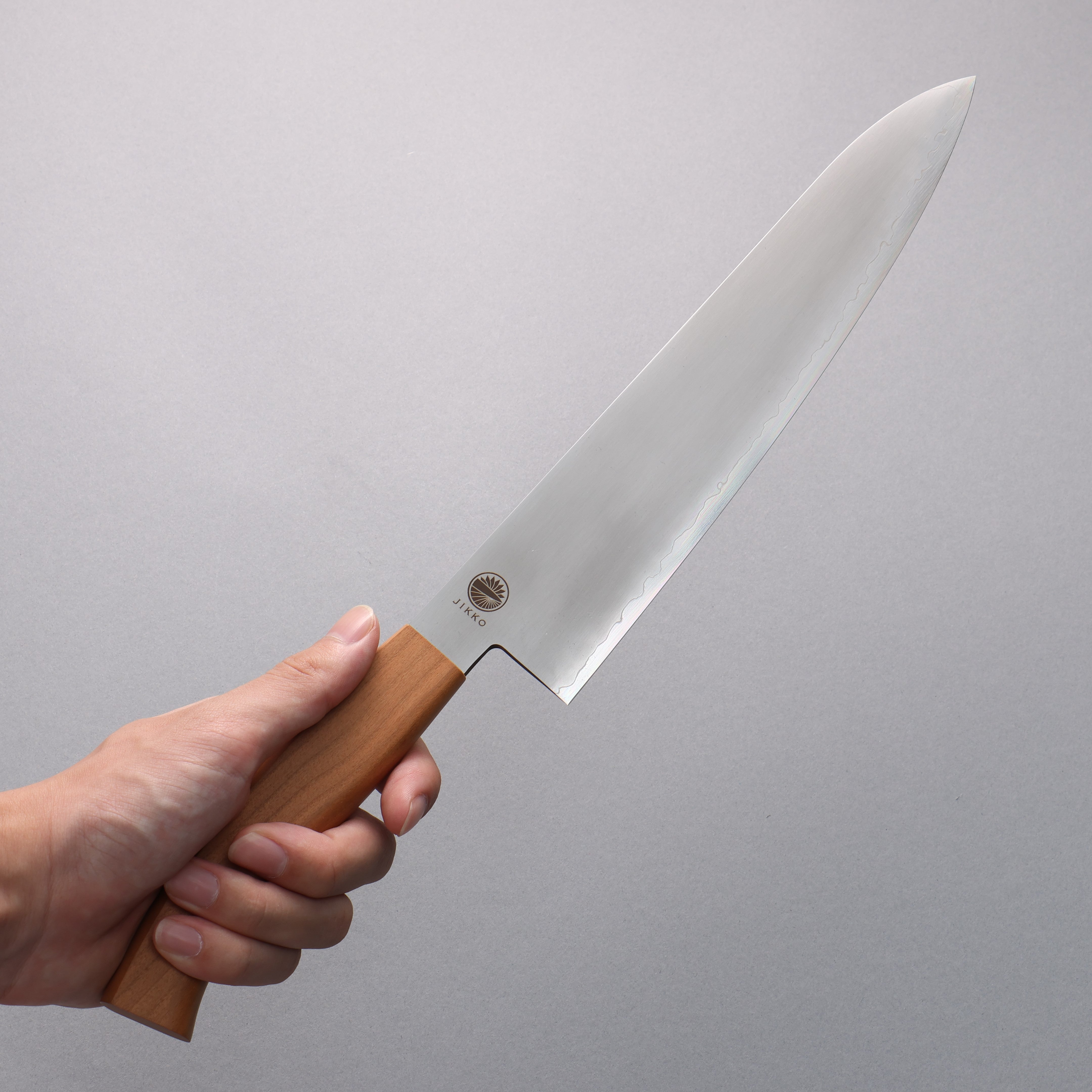 Premium Jikko VG10 Gyuto Japanese Chef Knife 240mm - Professional Grade Kitchen Knife with Cherry Wood Handle - Perfect for Sushi, Meat Cutting & Vegetable Chopping