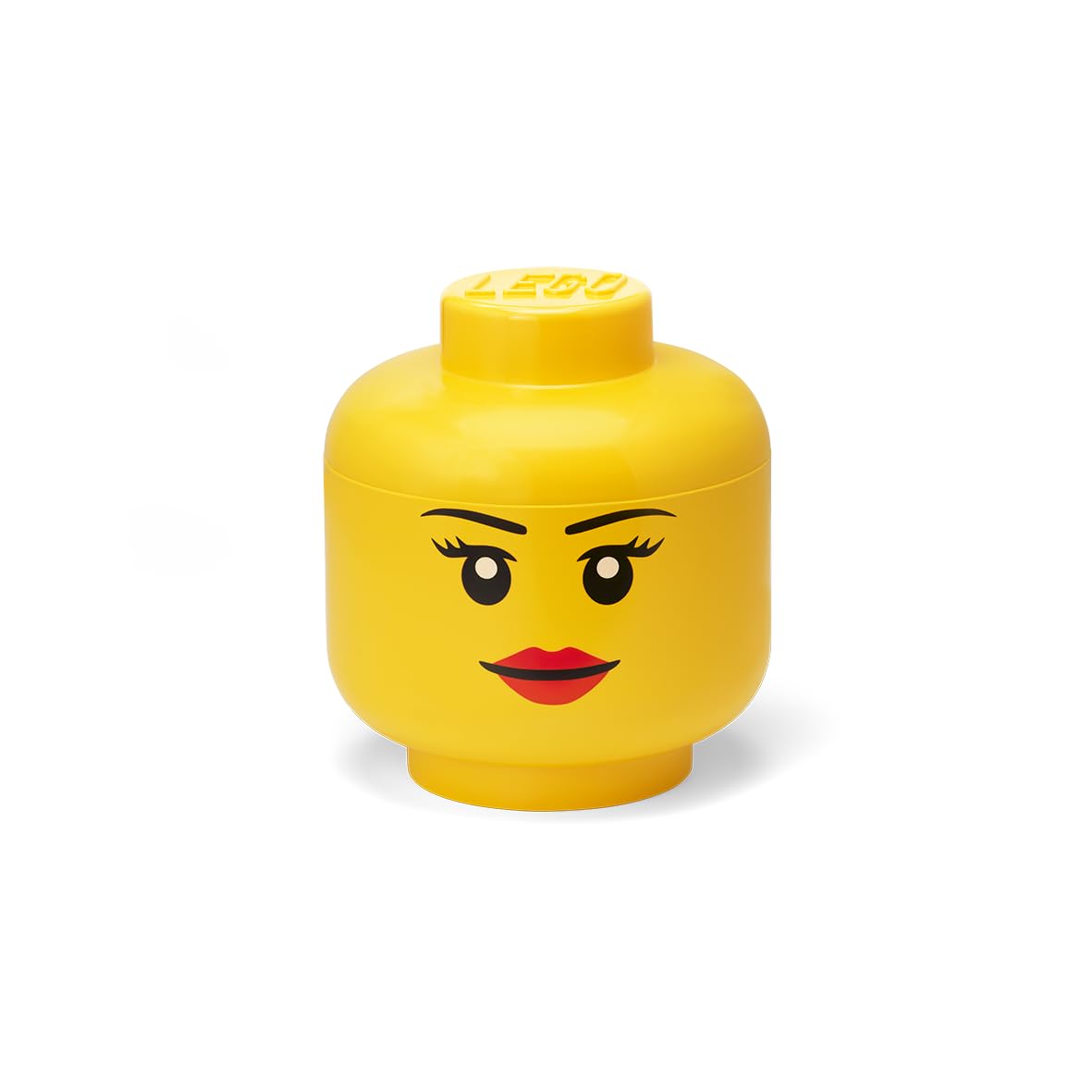 LEGO Storage Heads Stackable Toy Organizer - Buildable Bins for Kids' Toys & Accessories (6.3x6.3x7.28in) - Holds 250 Bricks - Perfect for Playroom Organization & LEGO Brick Storage