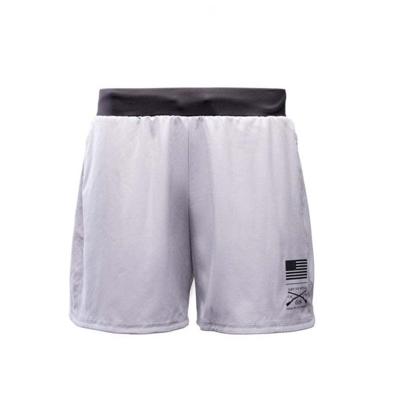 Men's Workout Shorts - Lightweight & Breathable Gray Training Shorts for Gym, Running & Outdoor Sports