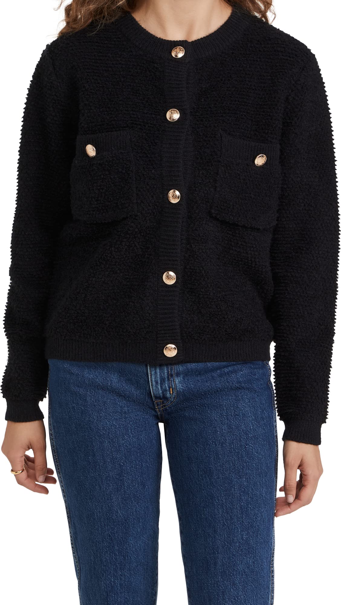 Women's Khloe Boucle Cardigan - Soft Chunky Knit Open Front Sweater for Fall & Winter | Cozy Office Wear, Casual Outfits & Lounge Comfort