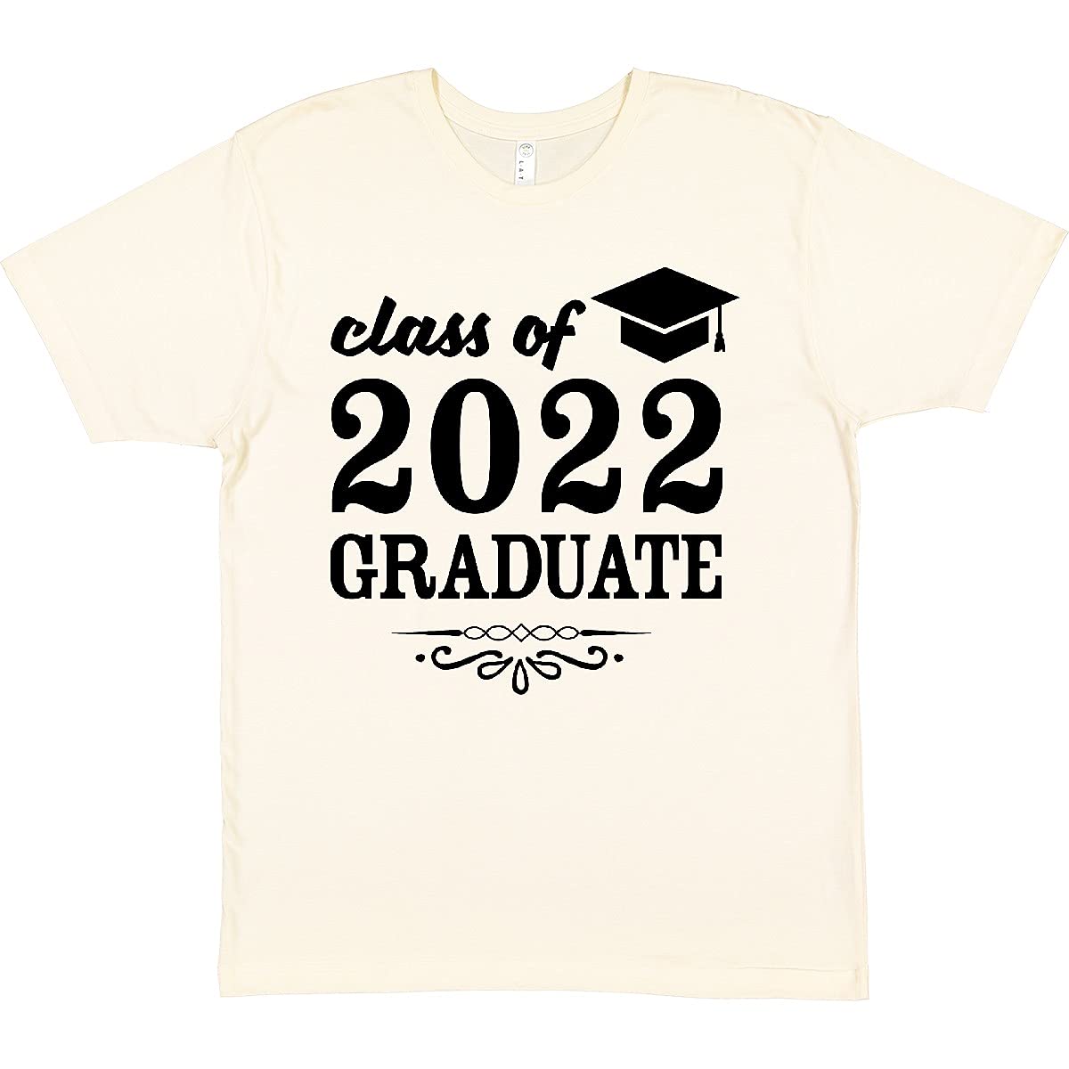 Inktastic Class of 2022 Graduation Cap T-Shirt for Men & Women - Comfortable Cotton Graduate Shirt for High School & College Commencement - Perfect Graduation Gift & Party Outfit